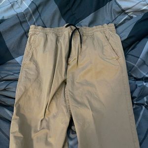 Khaki Jogger Pants - Size Large